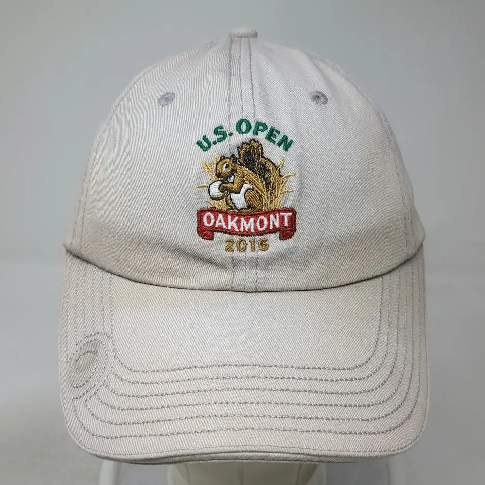 USGA Baseball Cap Gray One Size Slideback Oakmont 2016 US Open Member Golf Hat